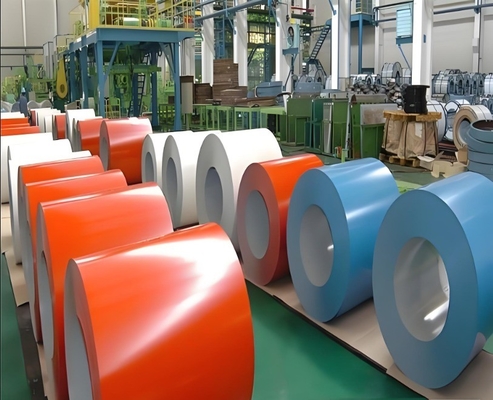ورق فولادی پوشانده شده با رنگ PPGI Prepainted Coil Z81-Z120 Coating
