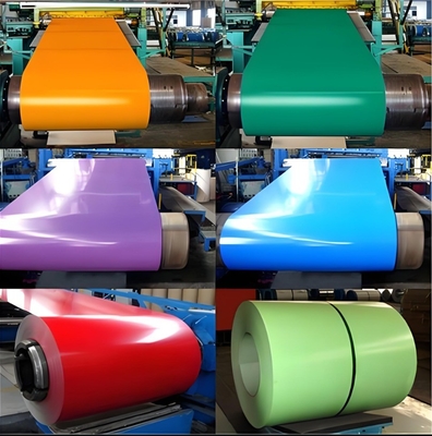 گالوانیزه پوشش داده شده پیش رنگ شده Gi Steel Coil / Ppgi / Ppgl رنگ پوشش داده شده فولاد