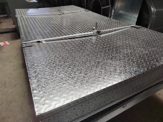 ISO9001 گواهینامه DX51D گالوانیزه طرح فولاد صفحه 5.75 * 1250mm Z41-Z60 پوشش